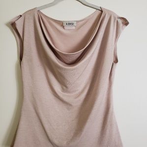 Drapey cream blouse